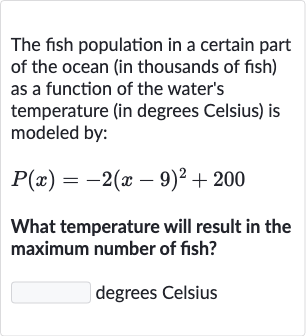 (Solved)-The fish population in a certain part of the ocean (in thous